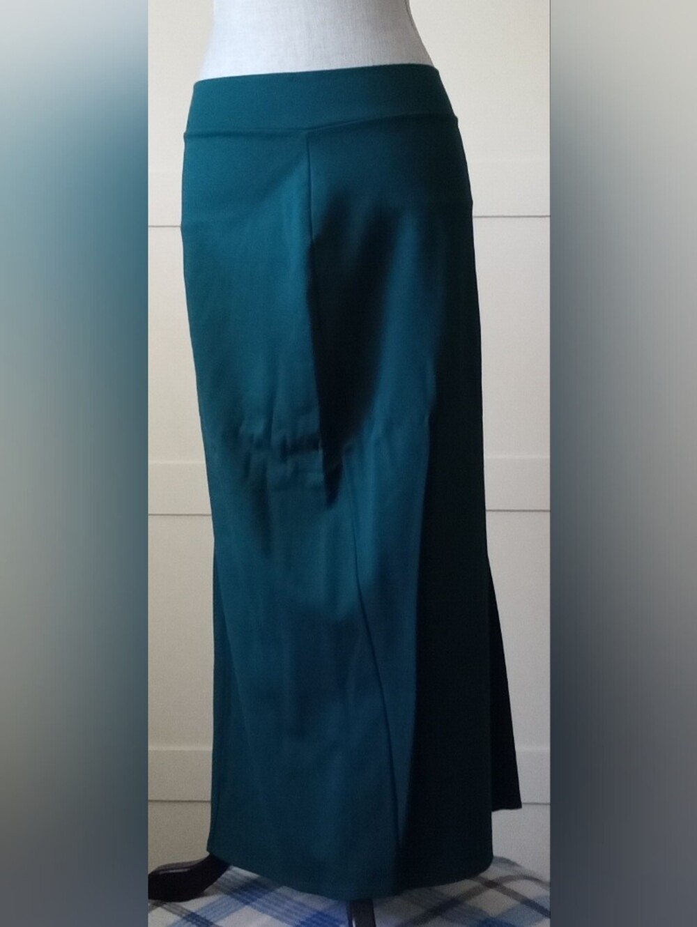 Dark Teal Maxi Skirt - Women